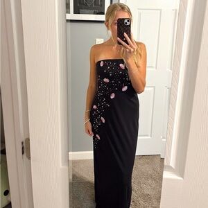 onyx nite prom dresses Strapless Red Prom Dress